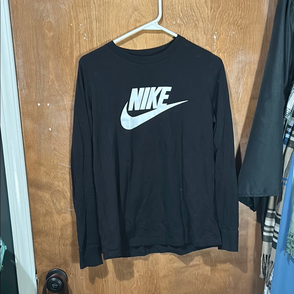Nike Black Crewneck with White Logo